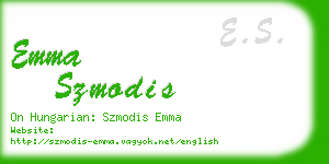 emma szmodis business card